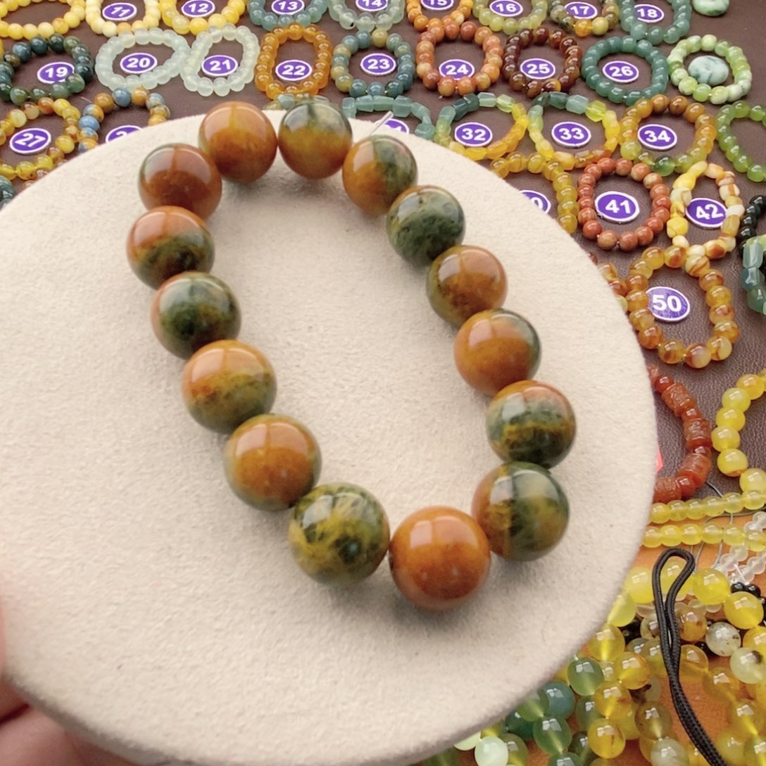 未镶嵌蛇纹石玉手串?****?