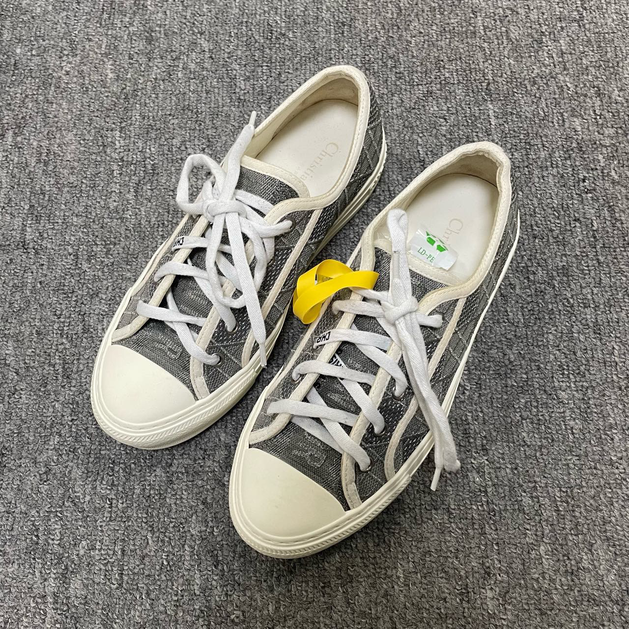 95新 DIOR/迪奥 Walk'n'Dior 厚底系带低帮时尚板鞋 38码/7504