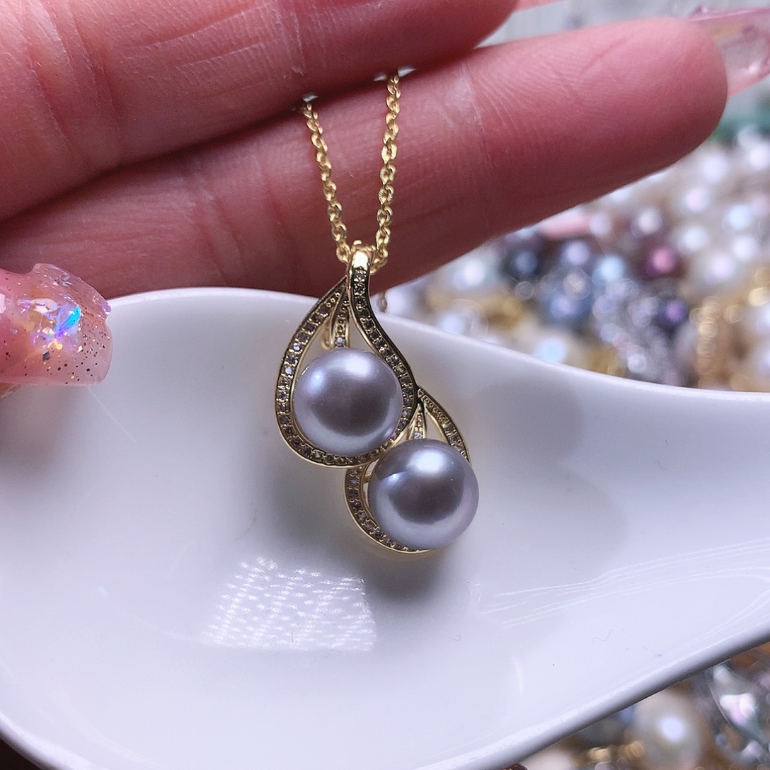 淡水珍珠吊坠(赠链)合金