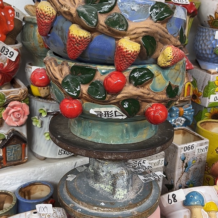 粗陶材质多肉花盆