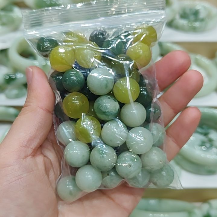 蛇纹石玉珠宝奇石未镶嵌瑕疵珠子多样性拍一发一
