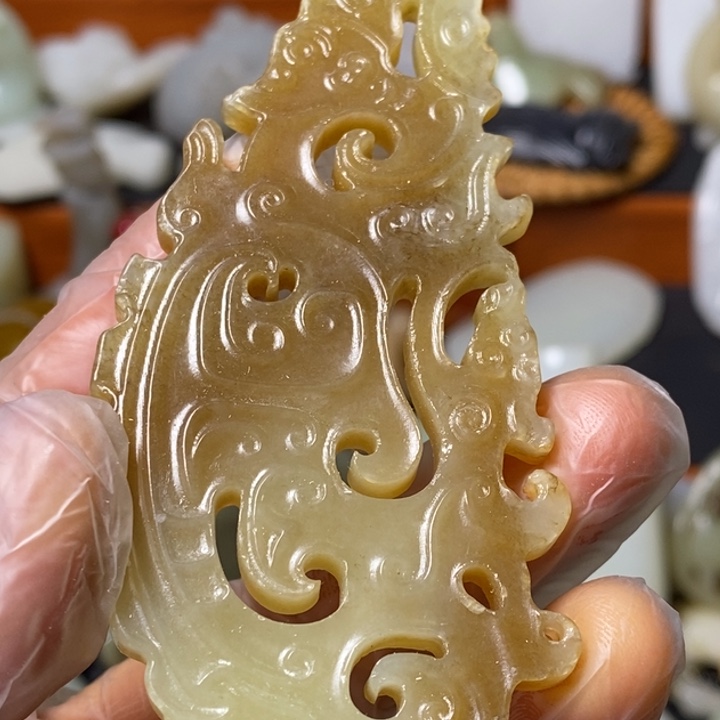 和田玉未镶嵌吊坠(不含链)