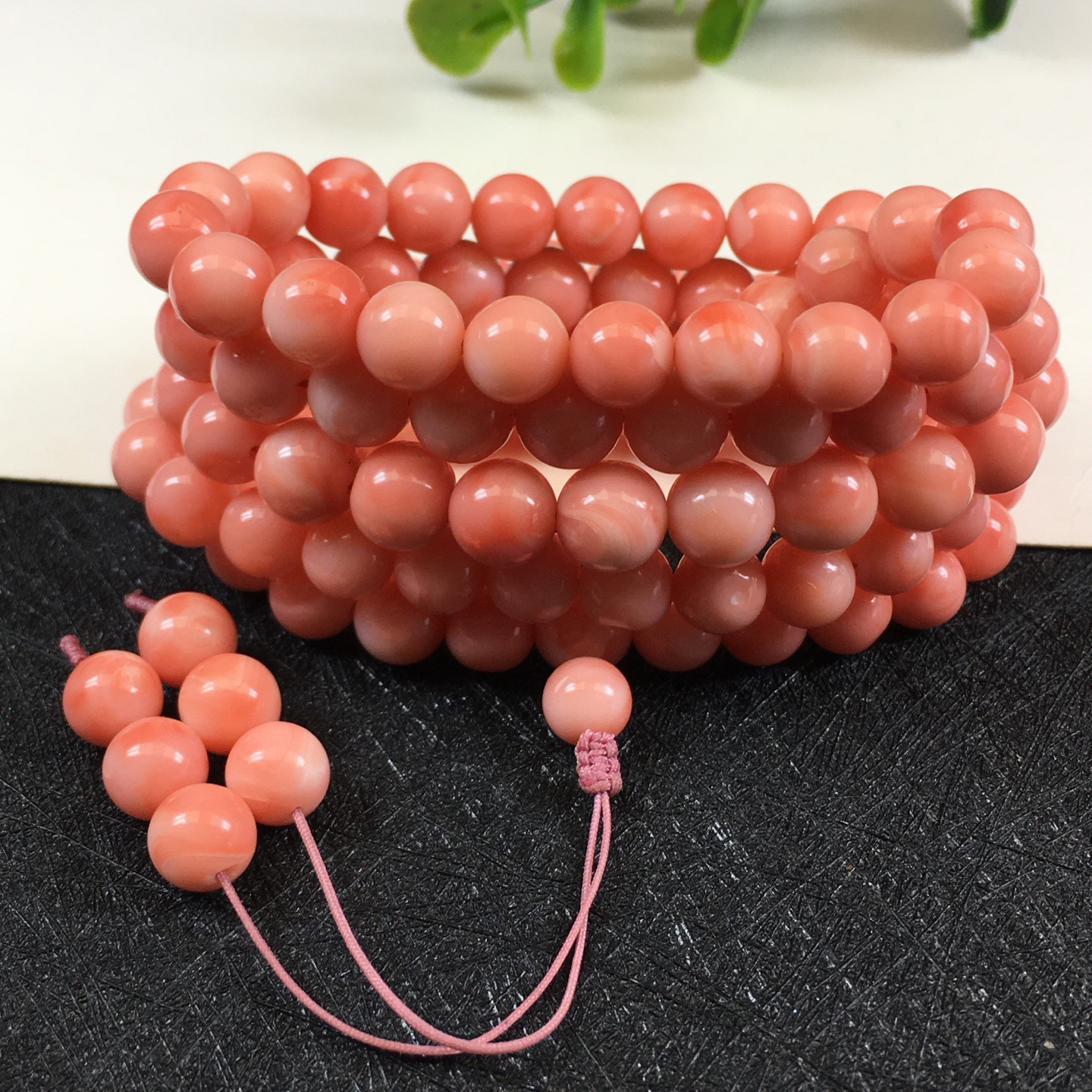 手链 圆珠佛珠108颗手链，规格7 ～7.8mm，总重60.90克