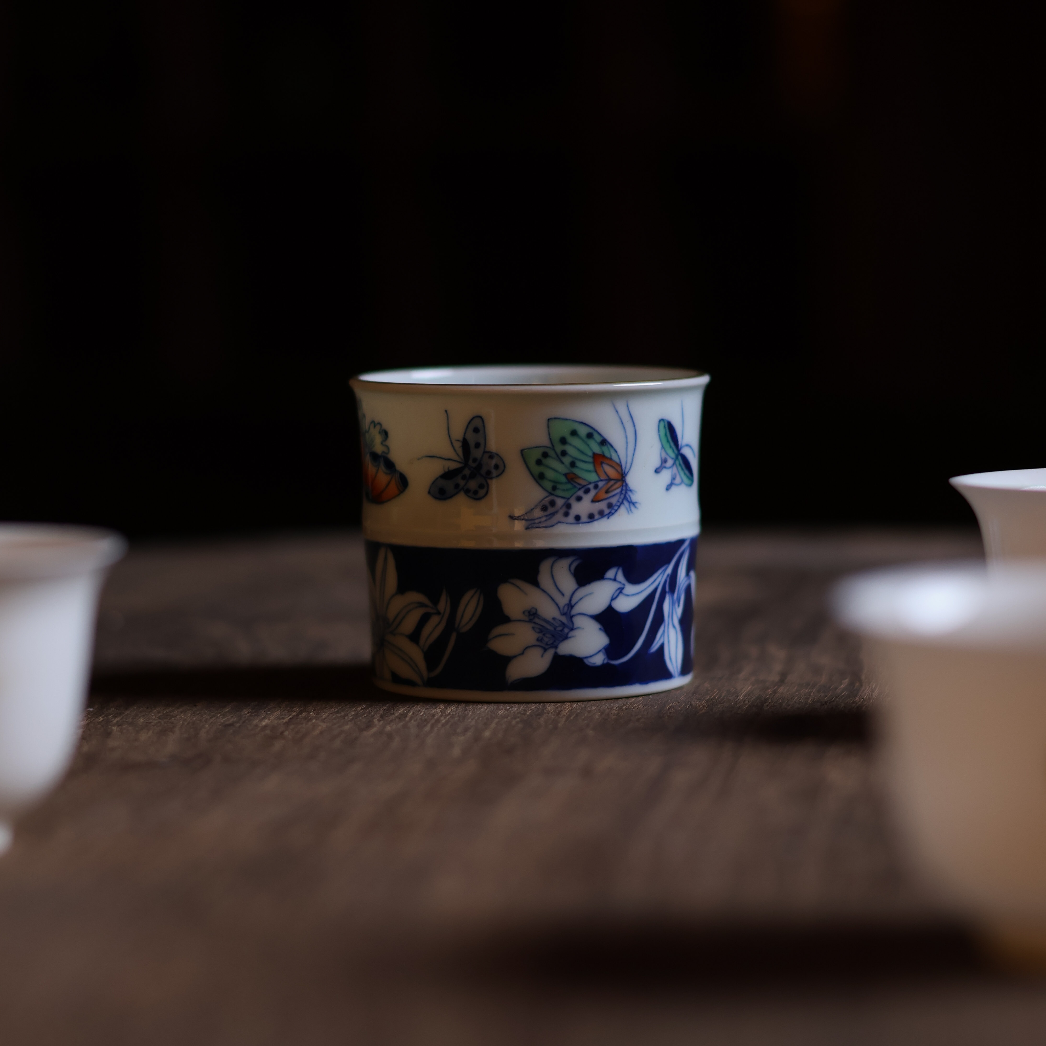 【悦生活】百合蛱蝶-卓君-杯-80ml（卓君S0052）