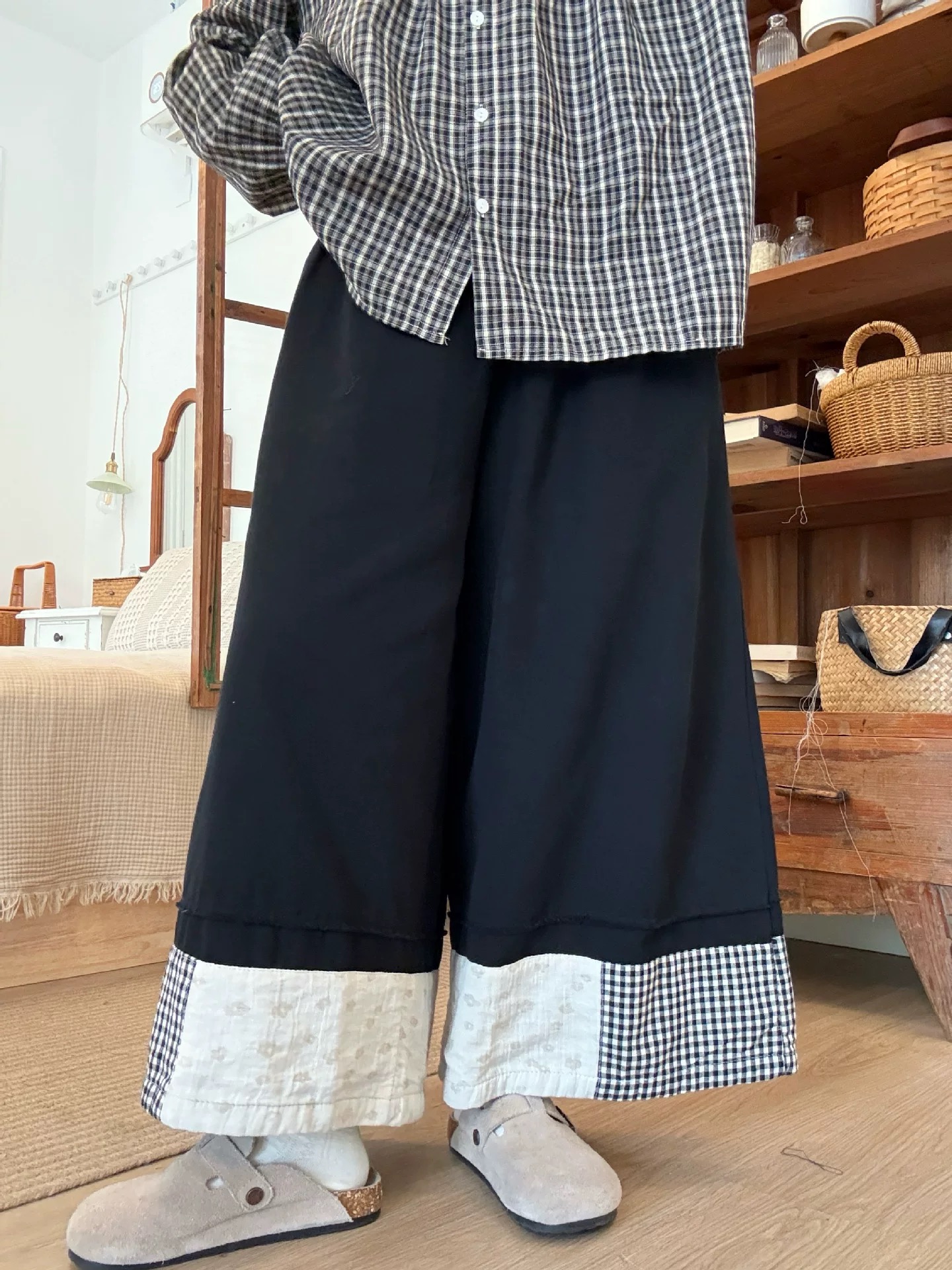 新款百搭直筒裤子2963#