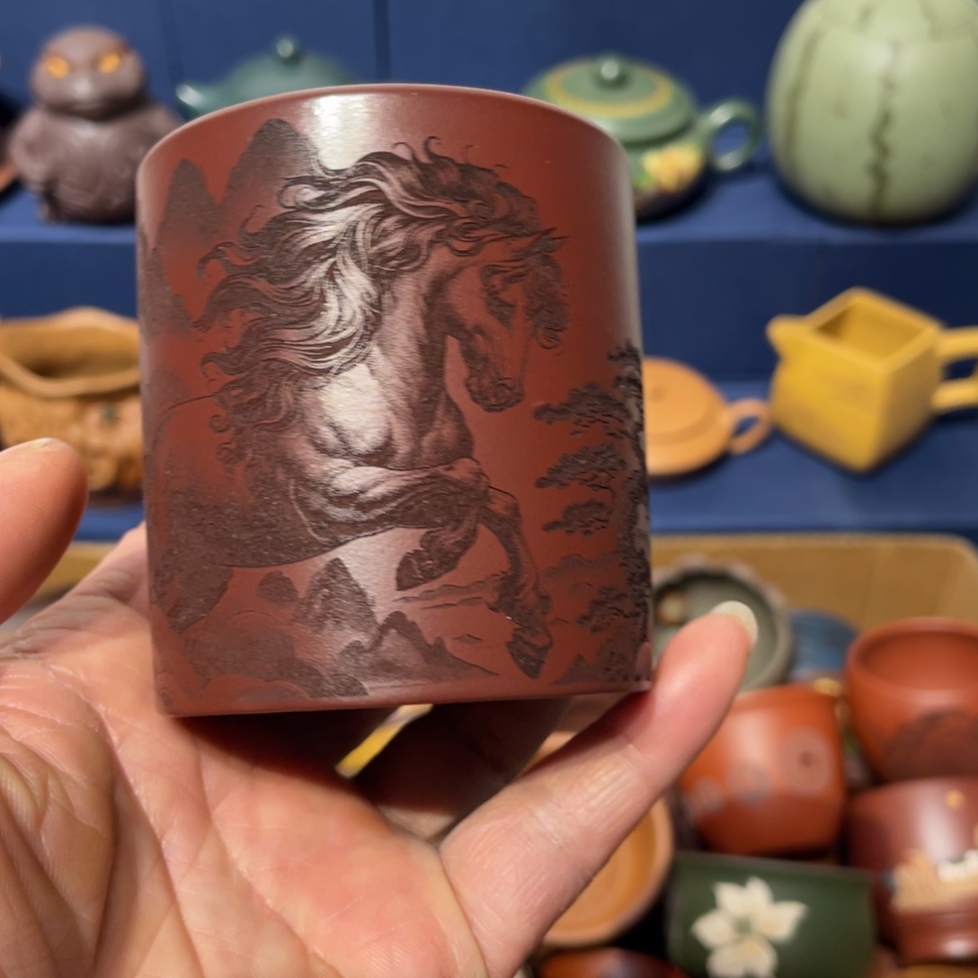 原矿紫砂手工主人杯