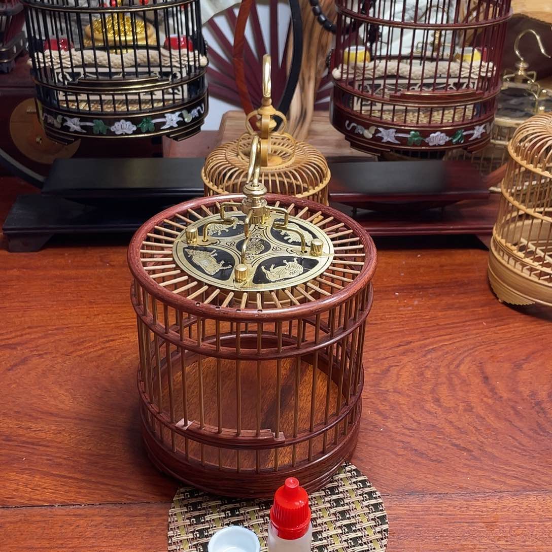 黄花梨十三太保蝈蝈笼