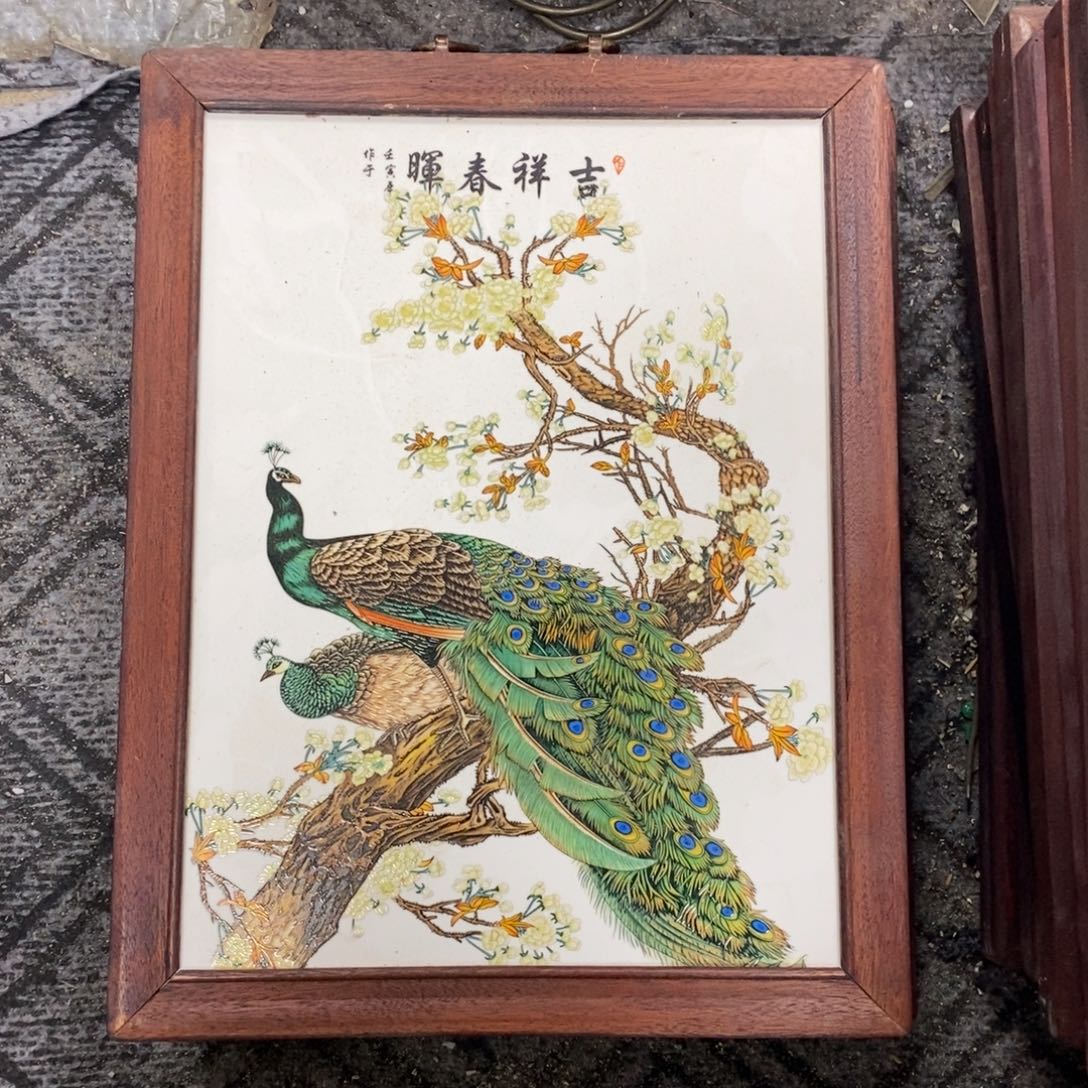 瓷37*28 景德镇瓷板画柴窑烧制