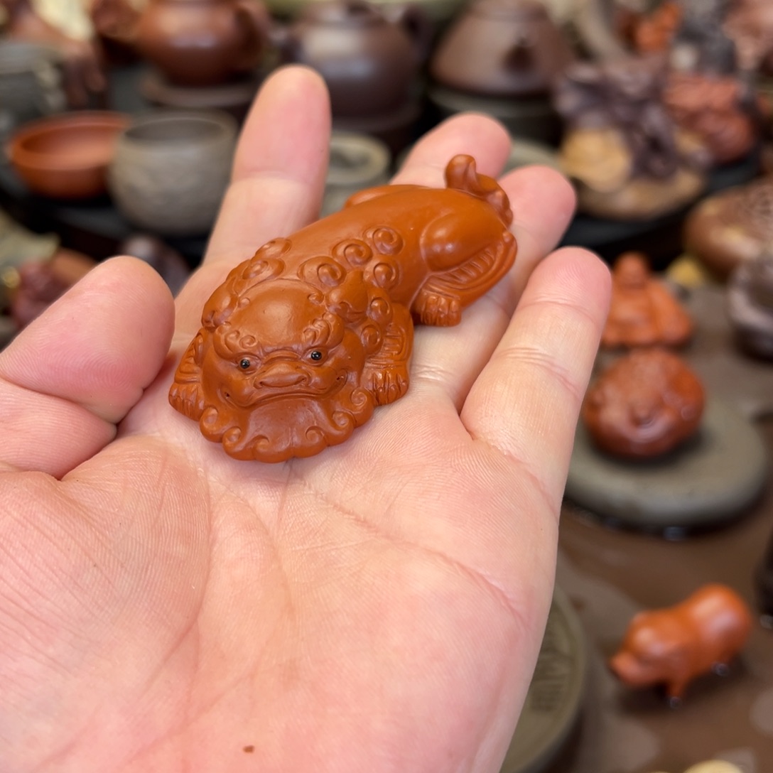 紫砂茶宠紫砂貔貅 微瑕