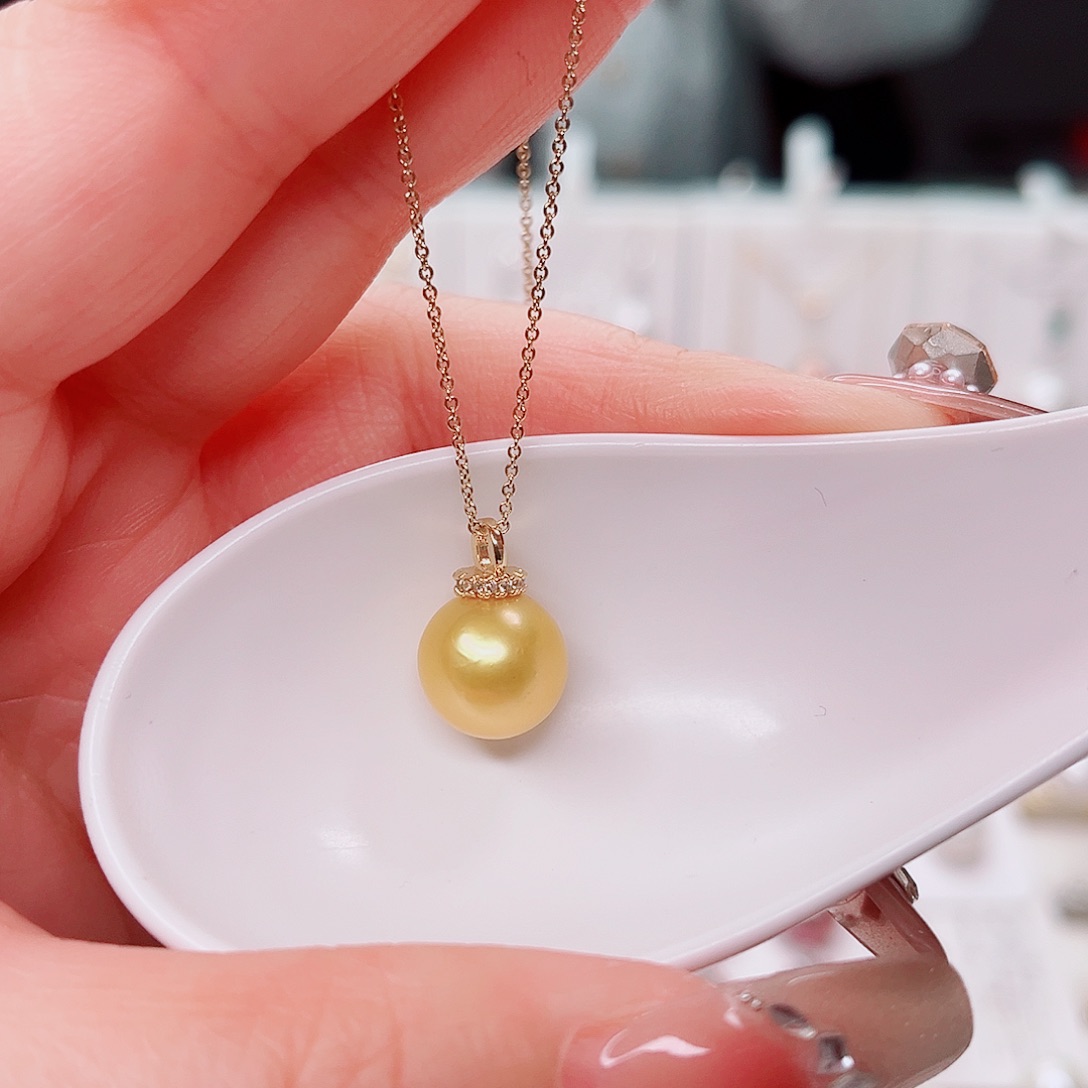 淡水珍珠吊坠(赠链)合金