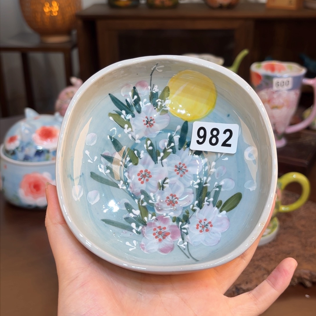 景德镇手绘高温釉下彩陶瓷茶具
