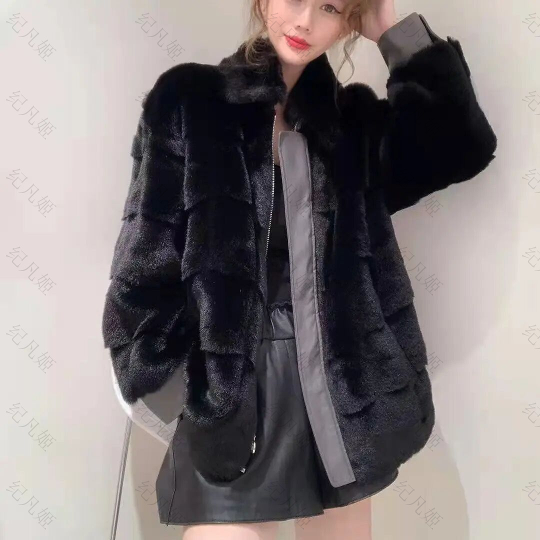 纪凡姬-8016/女装时尚外套秋冬设计师潮流轻奢短款丹麦