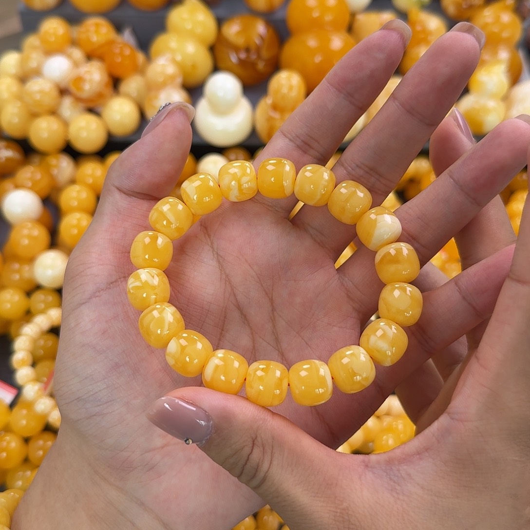 蜜蜡未镶嵌珠宝奇石同料13mm