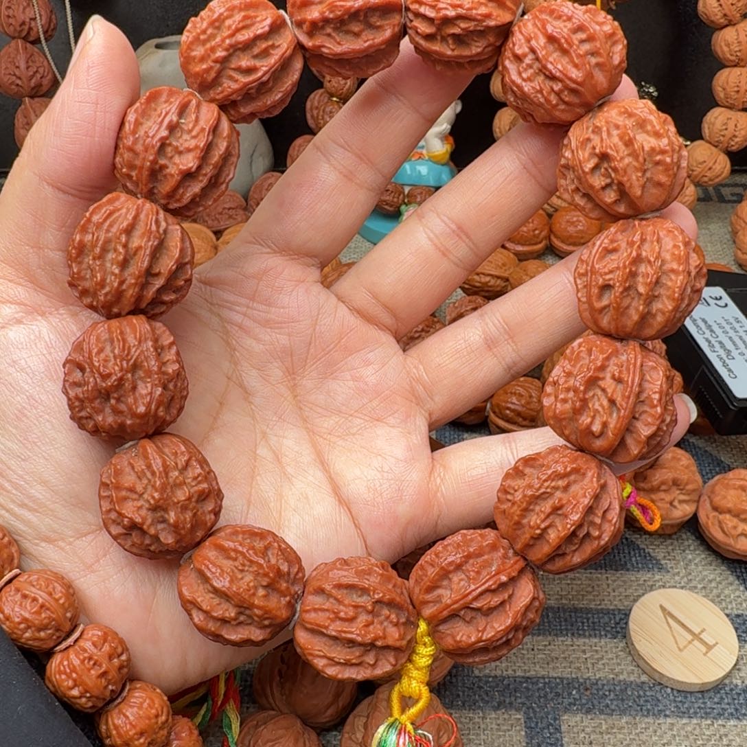 文玩核桃手串龙脊纹手持