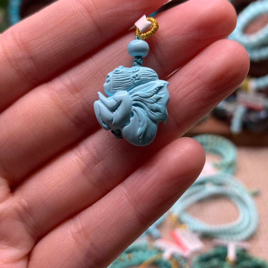 绿松石未镶嵌配饰 