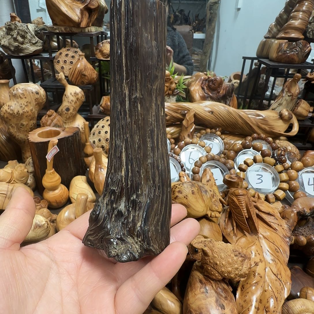 柏木（崖柏）太行崖柏陈化黑油原皮风水柱