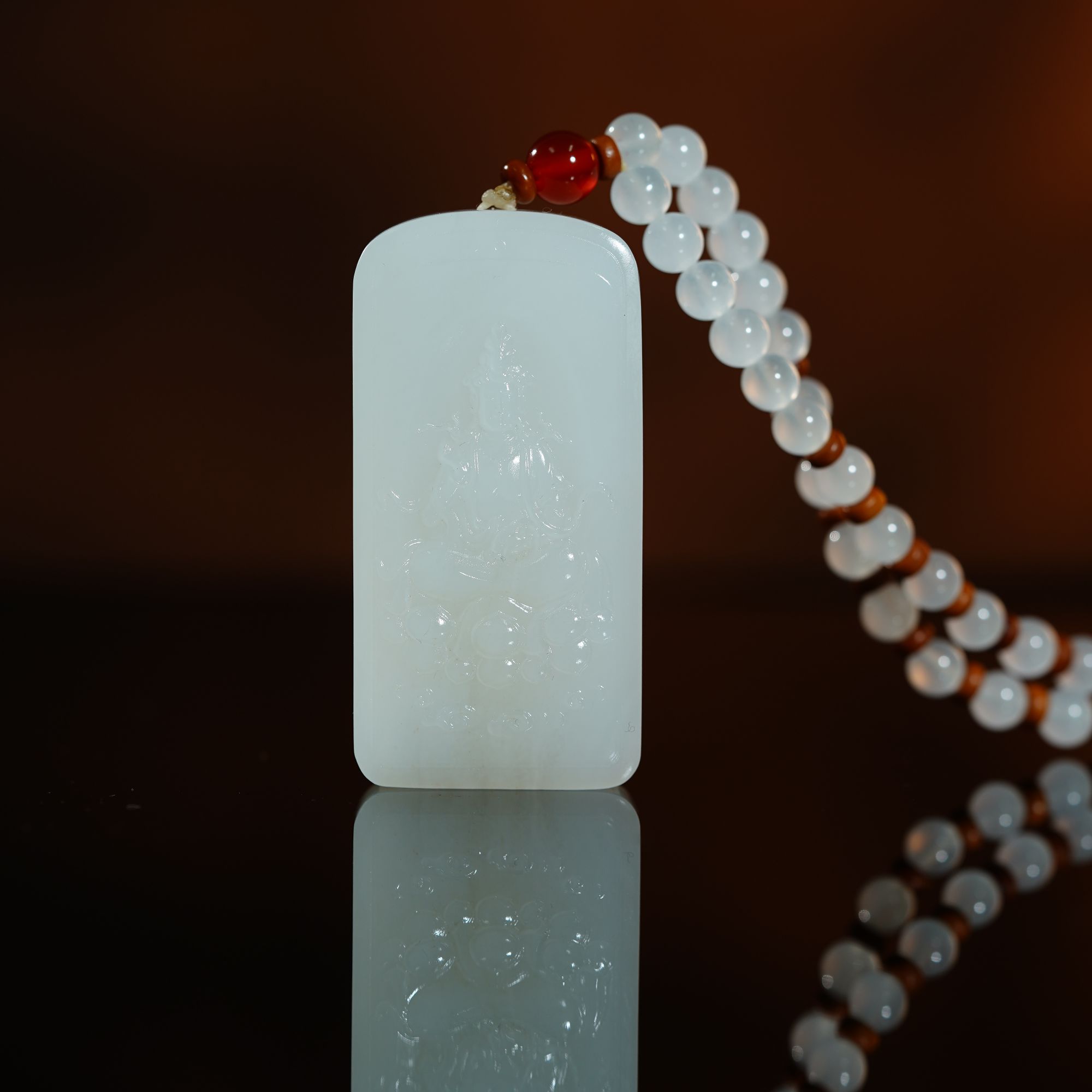 和田新疆白玉观音挂牌 114.97g L251115001 