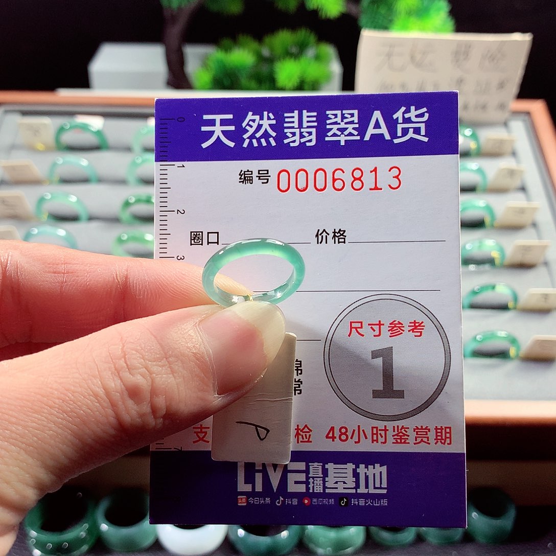 翡翠戒指未镶嵌9号