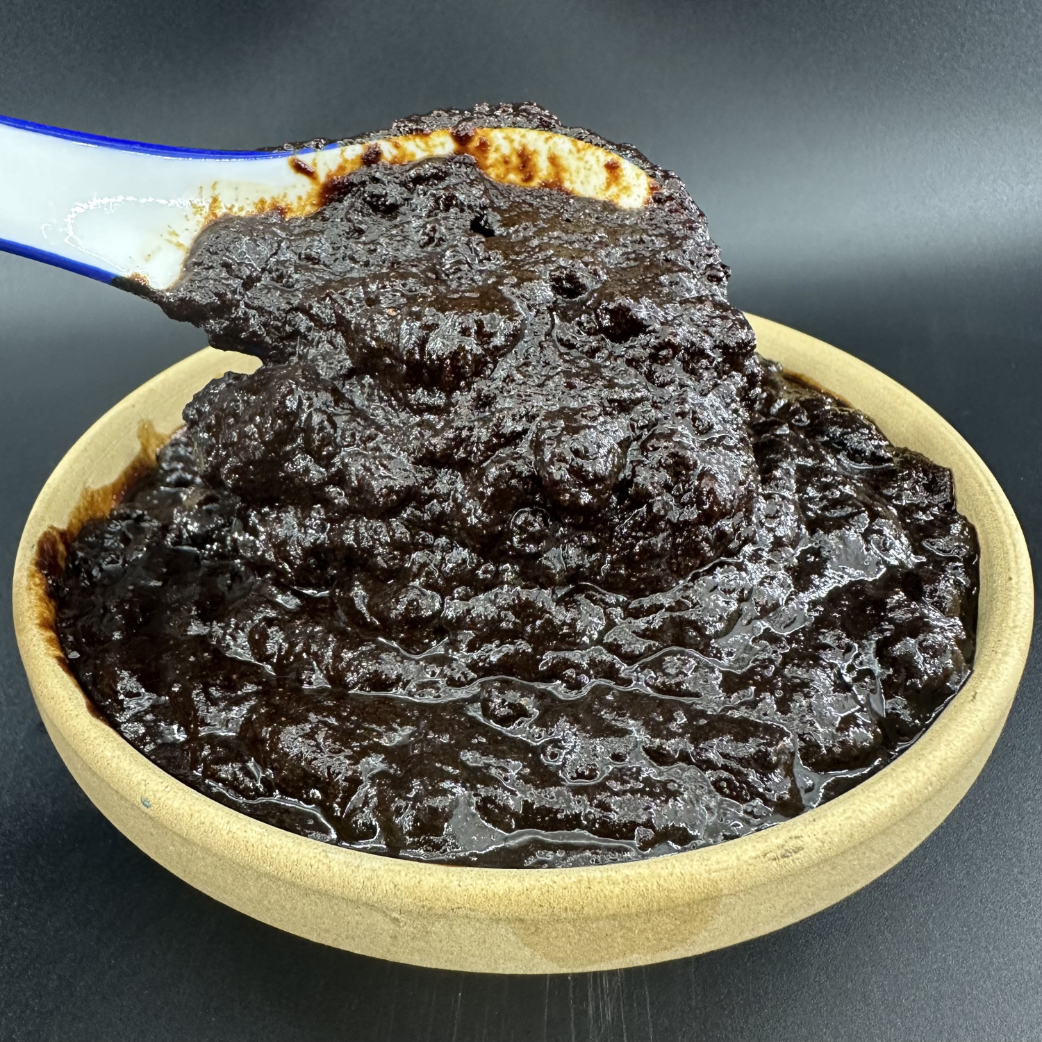 蚕豆酱原味蚕豆焖酱六安农家咸味大酱夹馍蘸酱手工闷酱黑酱豆瓣酱