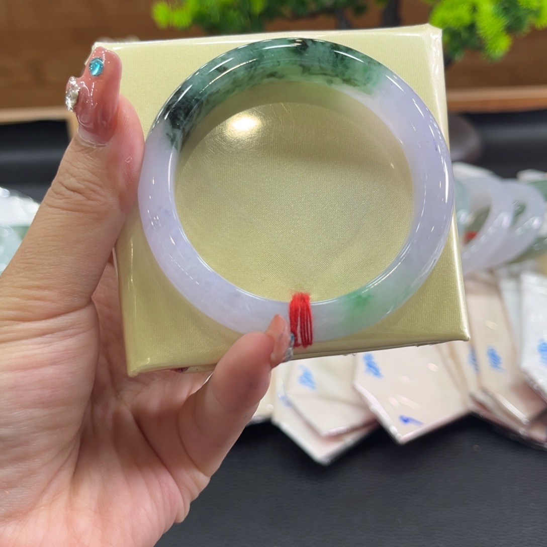 未镶嵌手镯翡翠54正圈