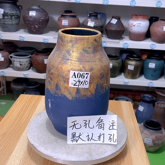 红陶手工制作工艺花盆