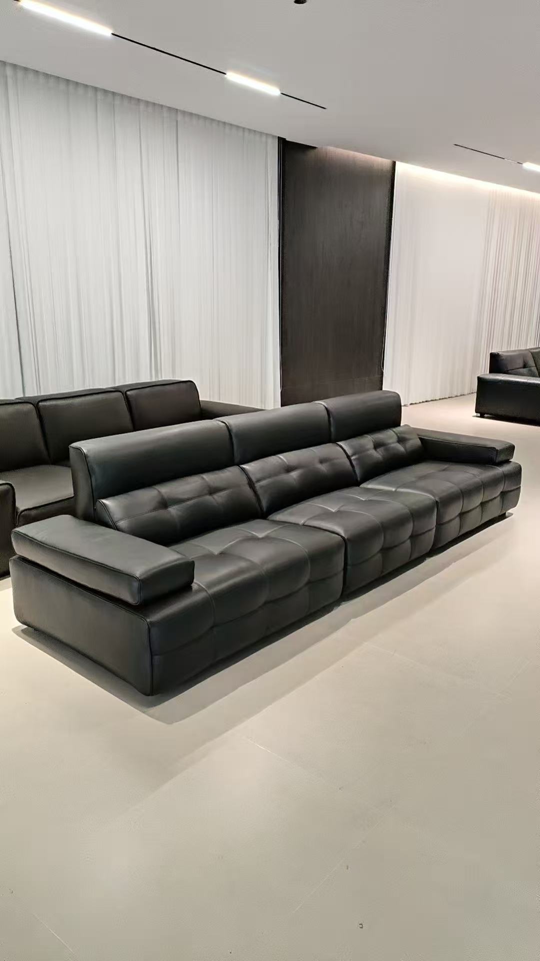 【高靠背劳伦斯沙发】劳伦斯直排沙发品牌皮行验货+溯源卡