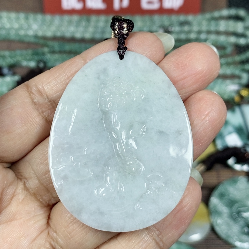 【闪购商品】翡翠颈饰未镶嵌玉吊坠翡翠玉佛观天下
