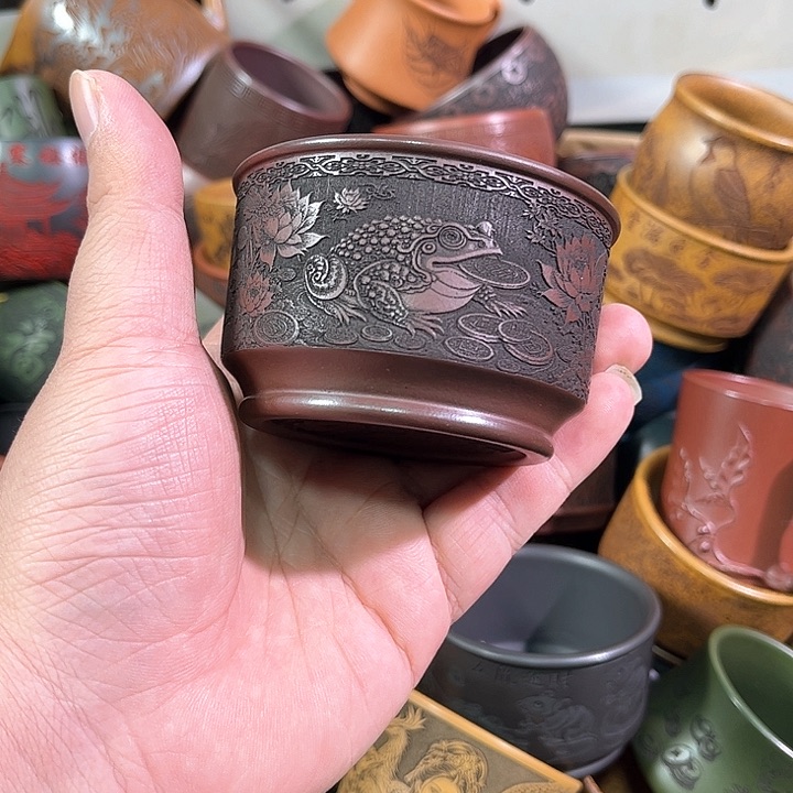 茶杯紫砂全手工紫砂主任杯