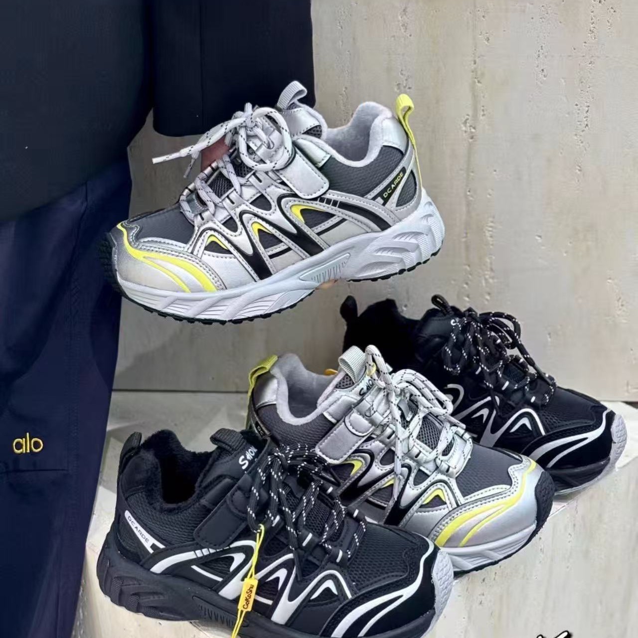 秋冬新款加绒老爹鞋二棉防滑耐磨运动鞋男女童韩版休闲鞋