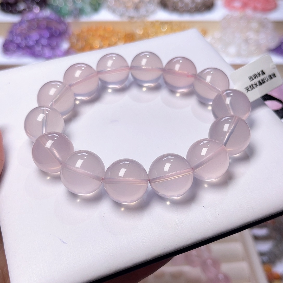 水晶手串未镶嵌?***?天然水晶15mm