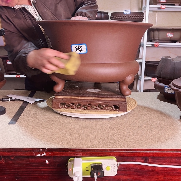 依***園花盆紫砂紫砂花盆