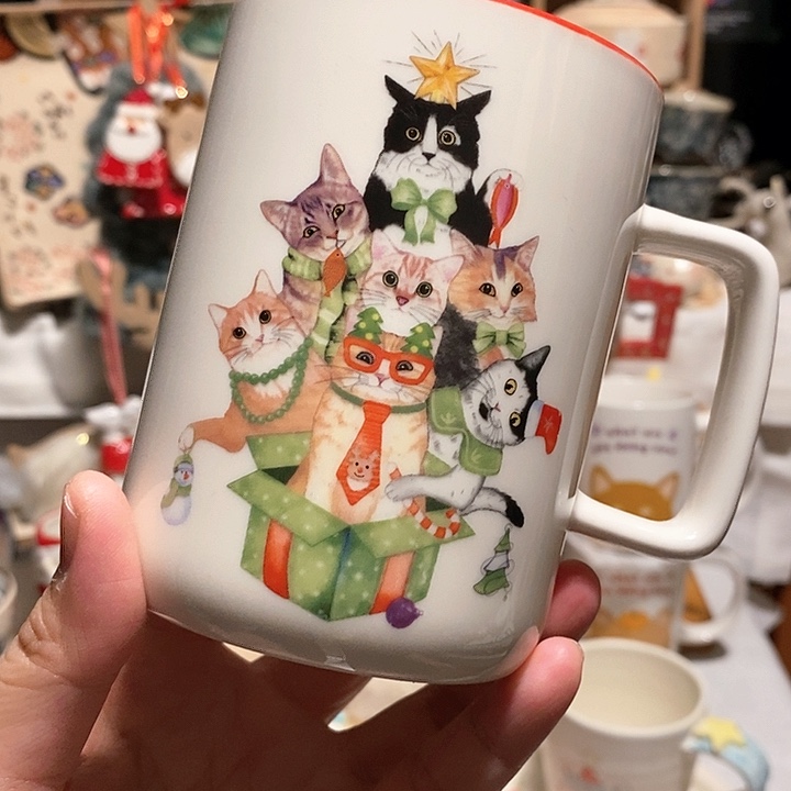 搪瓷猫咪马克杯……………