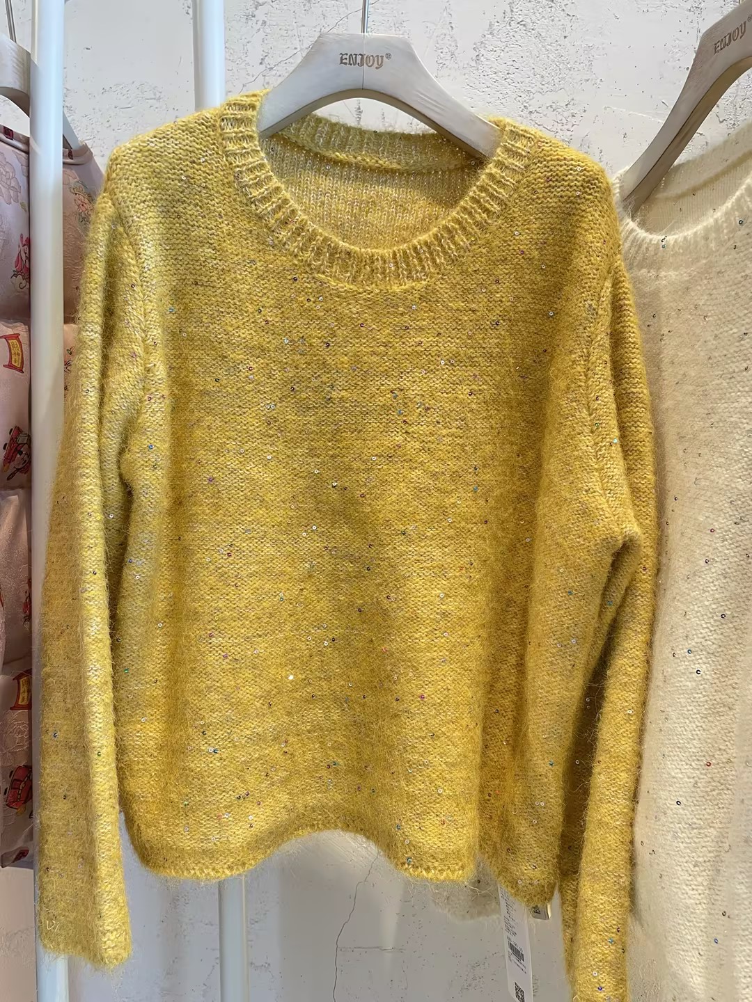 【门店同款】ENJOY冬季彩纱亮片针织衫160809677