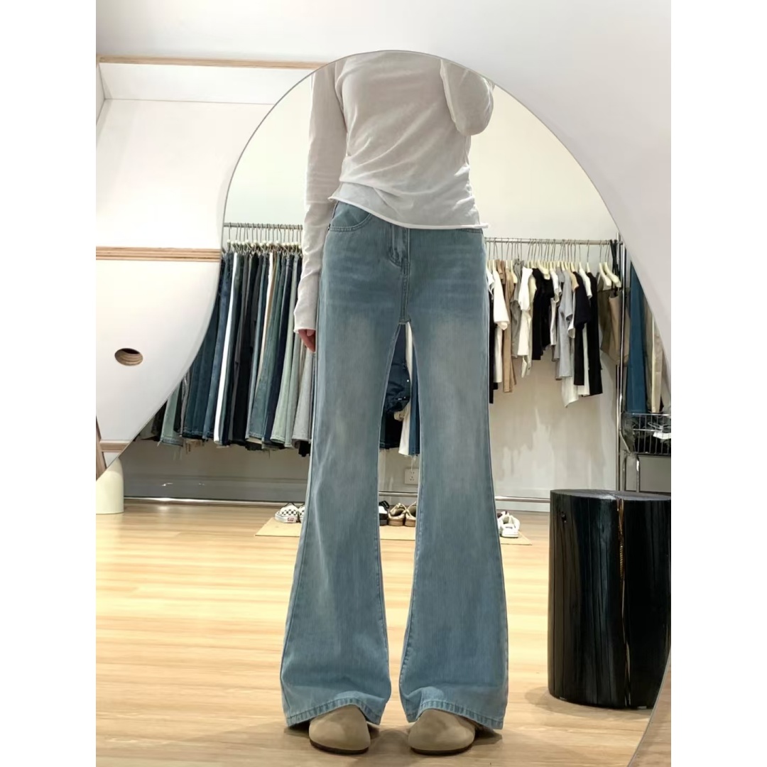 复古显瘦四面弹牛仔裤高级梨形身材神裤修身不贴网红洋气炸街女装