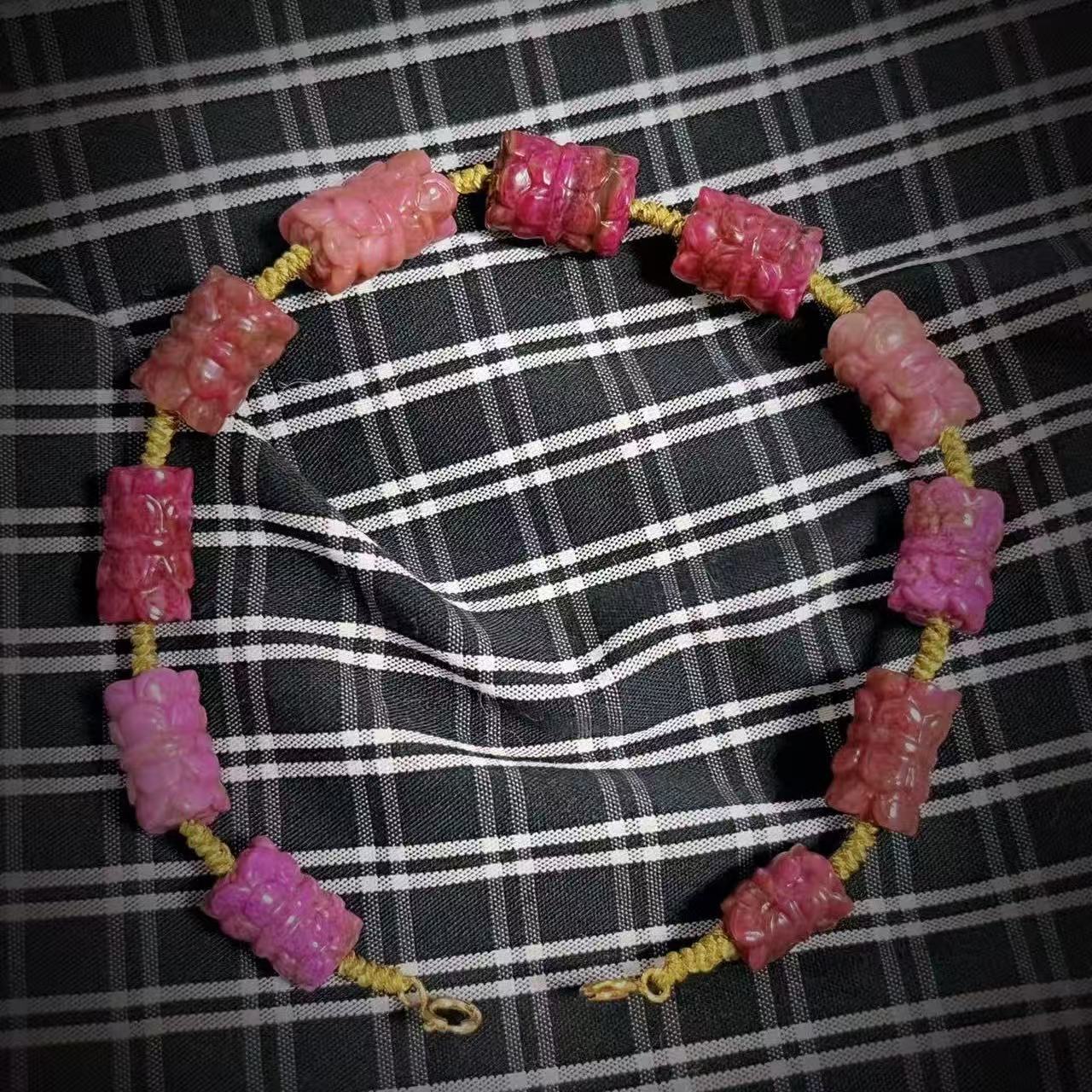 舒俱来莲花珠编制手链女款手工气质时尚