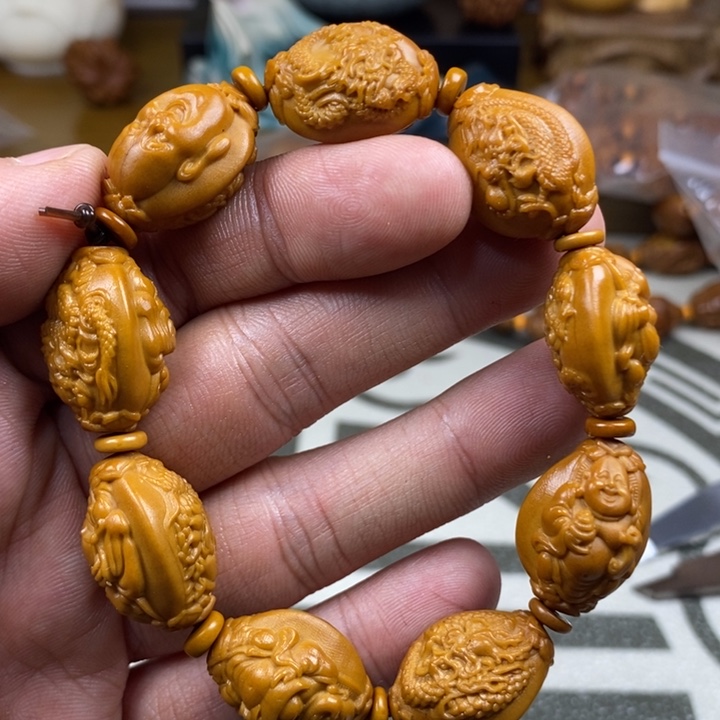 橄榄核手串/手链橄榄核雕工艺手串