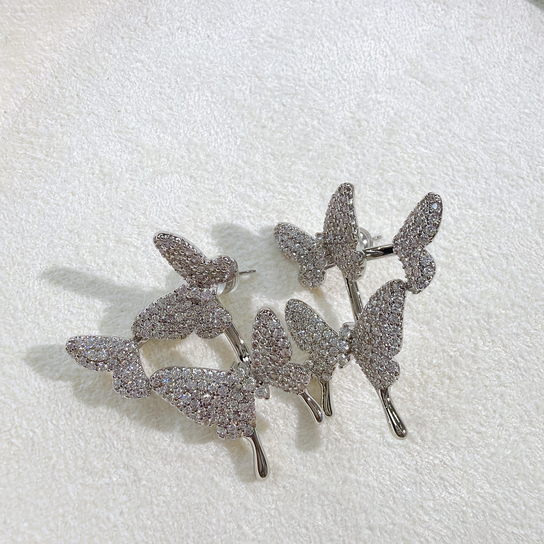 铜合金锆石耳饰 【AG•饰品】耳环AG00465