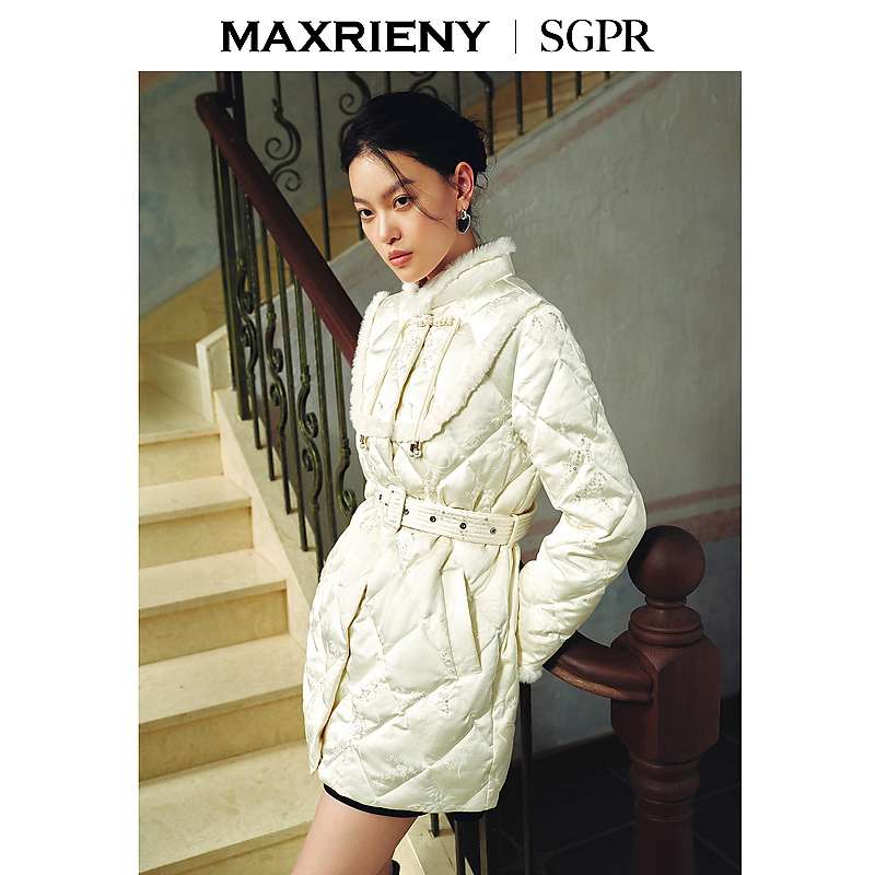 【林一专属】MAXRIENY贵雅新中式羽绒服盘扣保暖外套冬新款女装