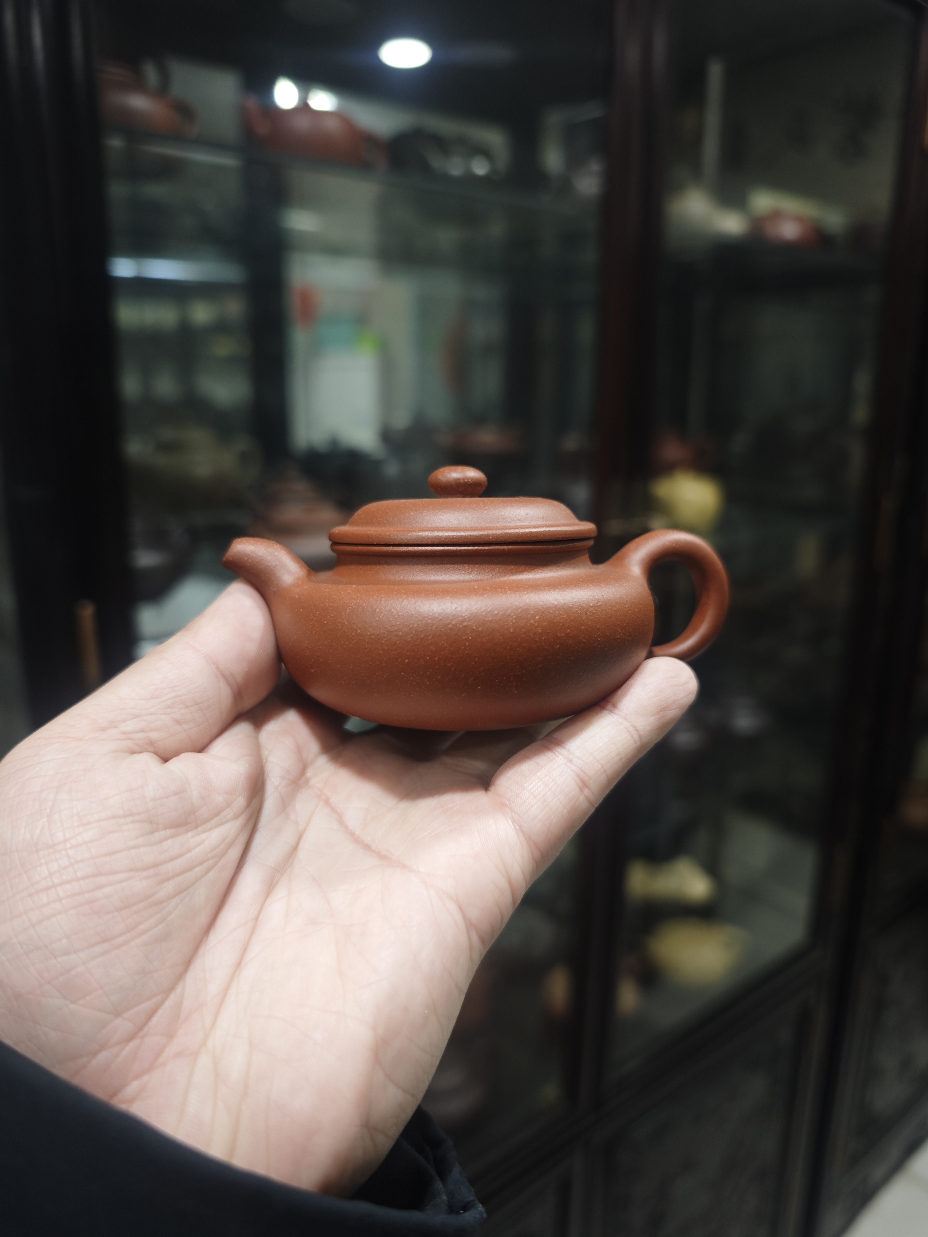 仿古壶紫砂壶原矿红降坡泥半手工制作容量130cc红泥茶具泡茶壶