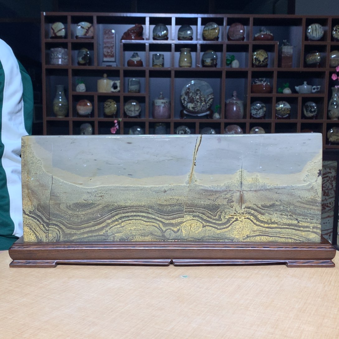 紫砂广西国画石，观赏收藏