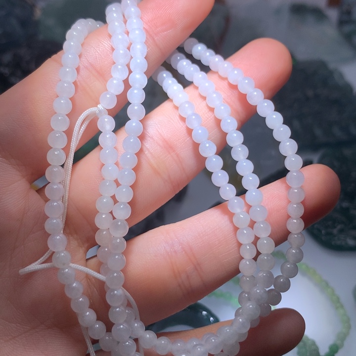 翡翠颈饰未镶嵌保真天然A货翡翠