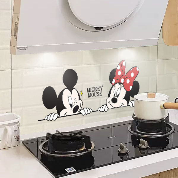 【1963人收藏】米奇厨房墙面防油油烟贴纸创意防水自粘墙耐高温透明