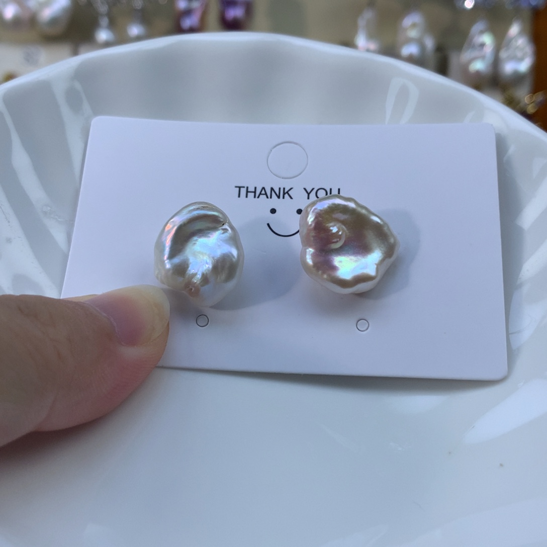 银S925镶嵌淡水珍珠耳环福利354