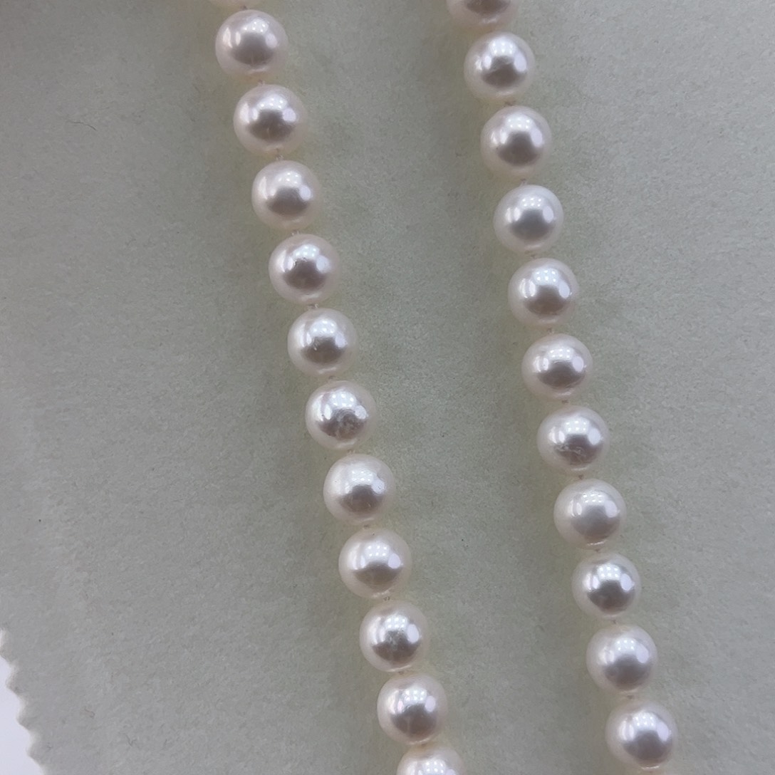 淡水珍珠颈饰银S925镶嵌➕10冷白高品