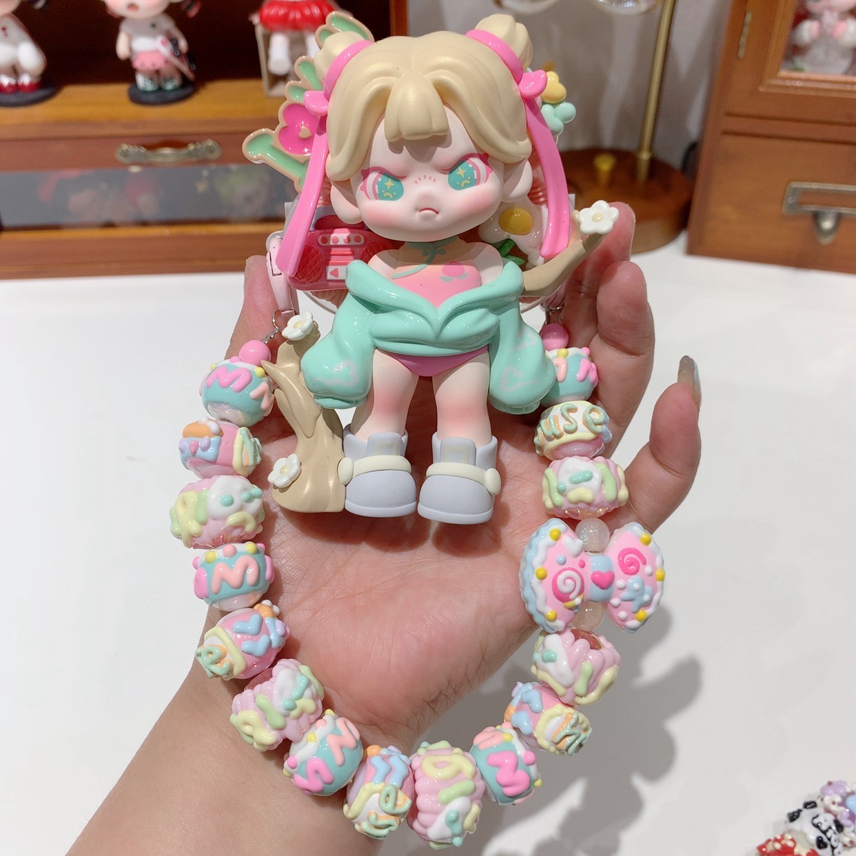 (大娃背夹)奶油胶手工diy创意手作摆件