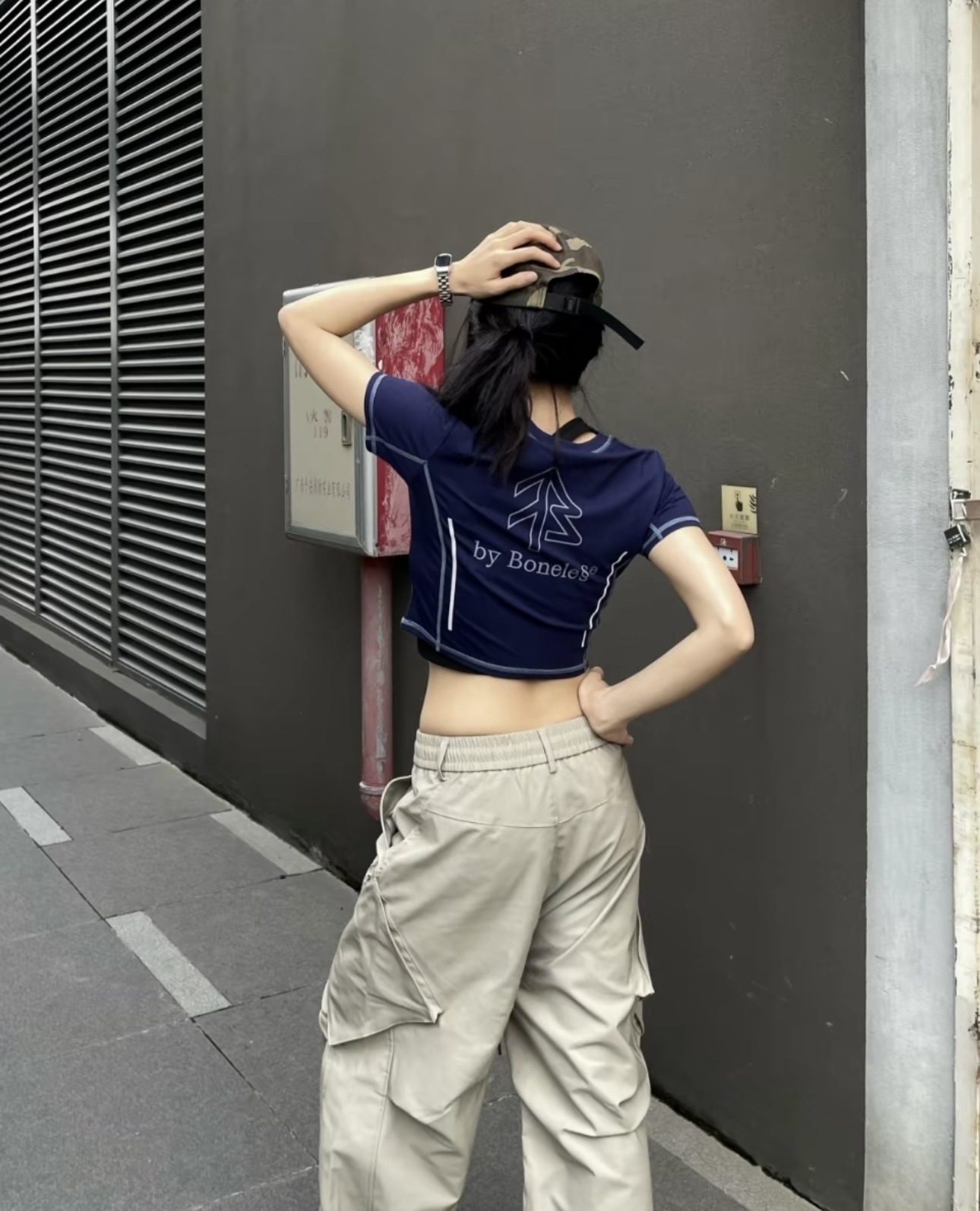 夏日姐妹短袖之必选！哈苏线短款修身弹力短袖 女款（微瑕）