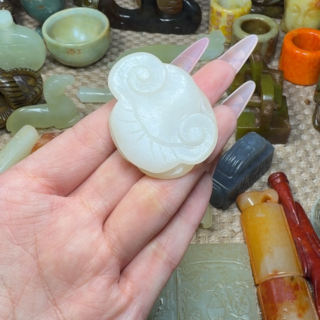 白玉菩提吊坠挂件