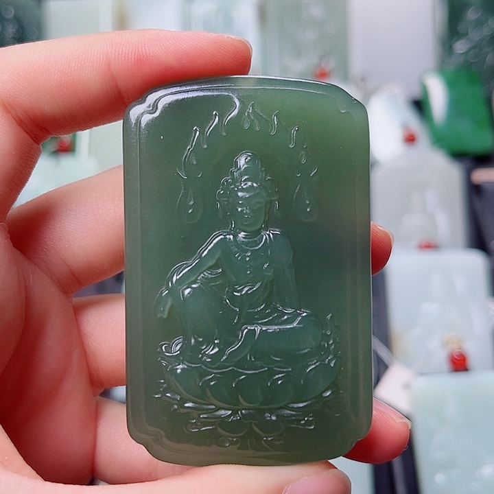 和田玉未镶嵌挂件