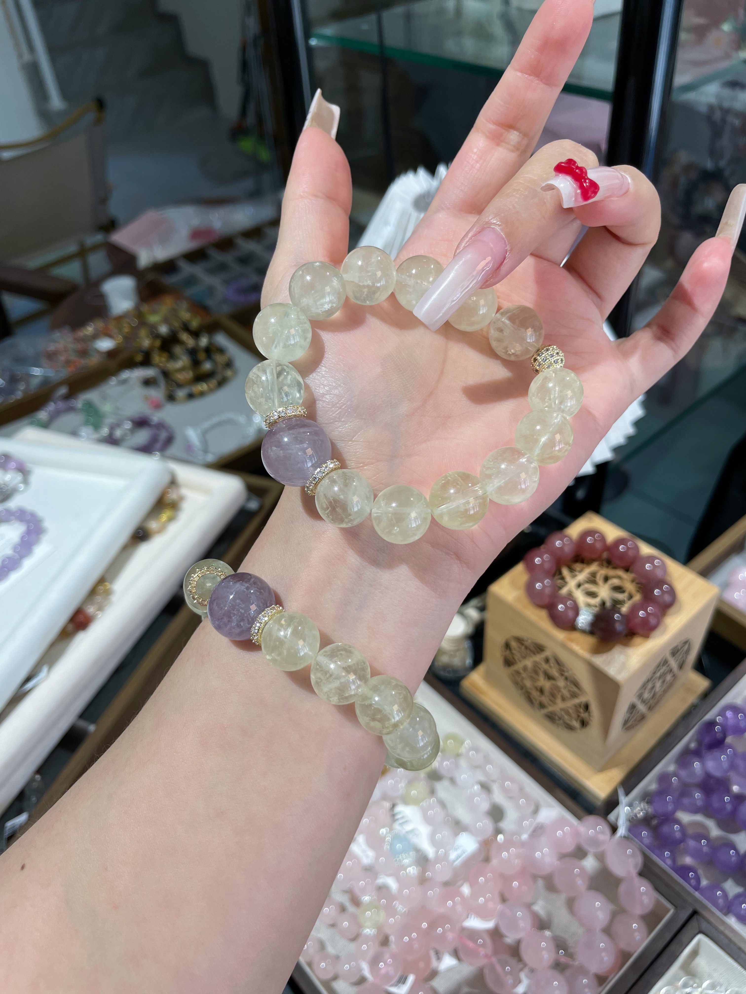 【财聚来】耶耶原创设计柠檬晶招米转运水晶手链