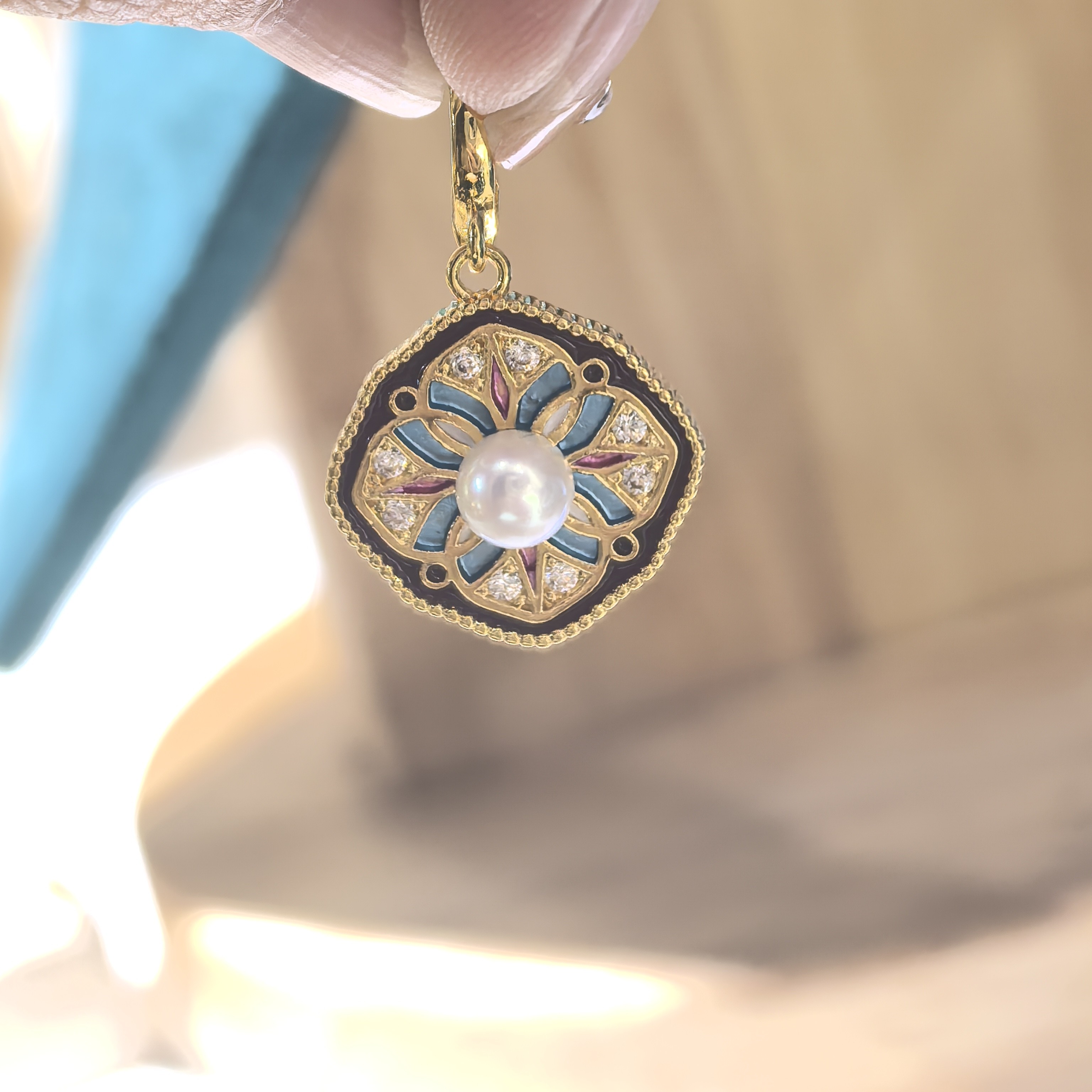 【锦绣】淡水珍珠万能扣吊坠